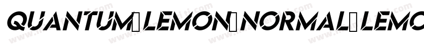 Quantum Lemon Normal Lemon Normal字体转换